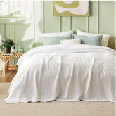 Viscose Bamboo Cooling King Blanket Ivory